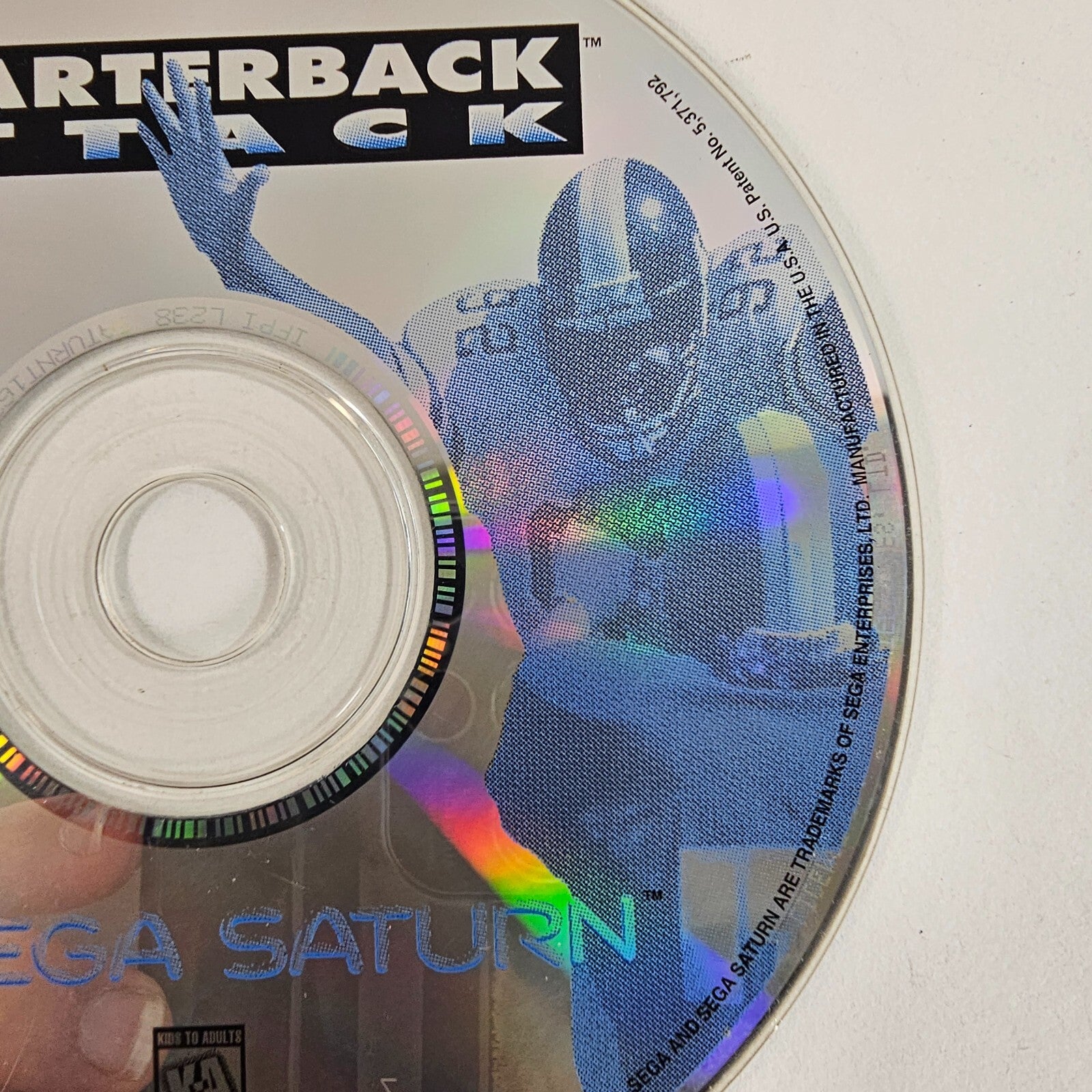 Quarterback Attack With Mike Ditka (Sega Saturn, 1995) Game Disc