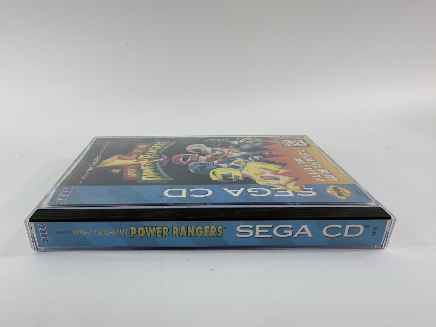 Mighty Morphin Power Rangers (Sega CD, 1995) Game Case Manual Registration Foam
