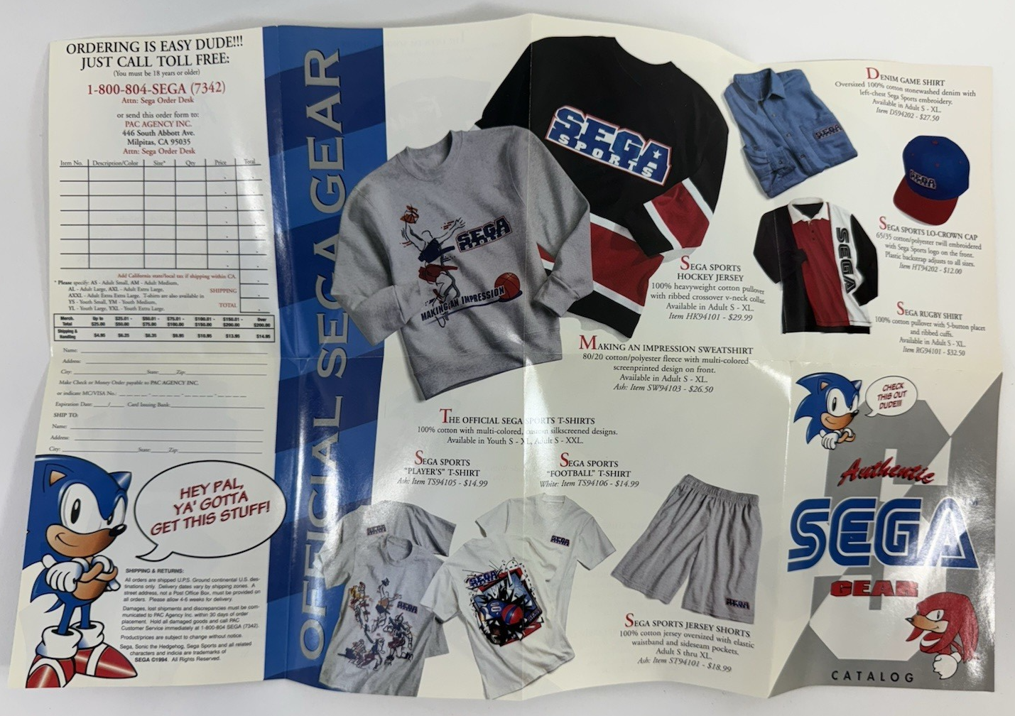 NHL All-Star Hockey (Game Gear, 1995) Box, Manual, Registration, Insert Only