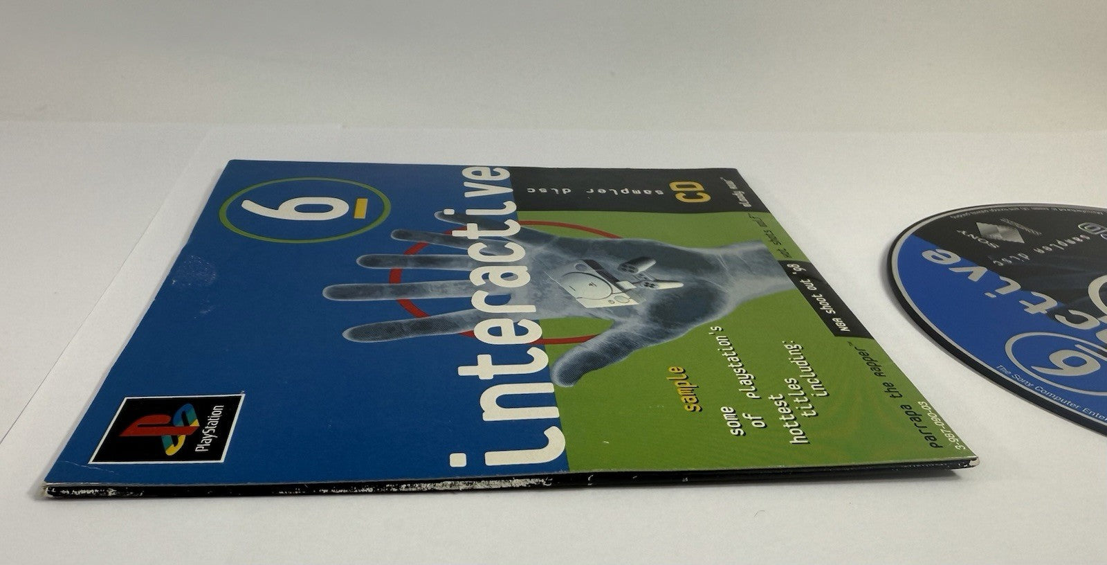 Interactive CD Sampler Disc 6 (PlayStation 1, 1998) Disc and Sleeve - Tested