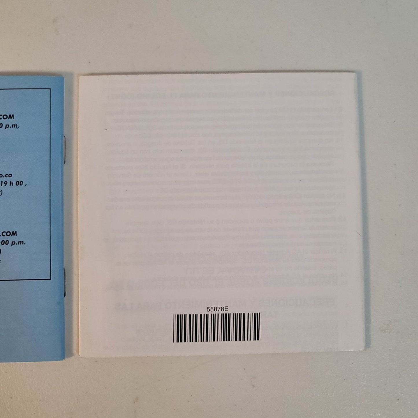 Pictochat (Nintendo DS) Manual and Precautions Booklet