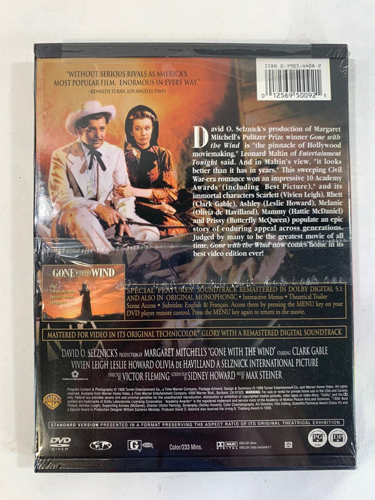 Gone With the Wind (DVD, 2000) New, Factory Sealed