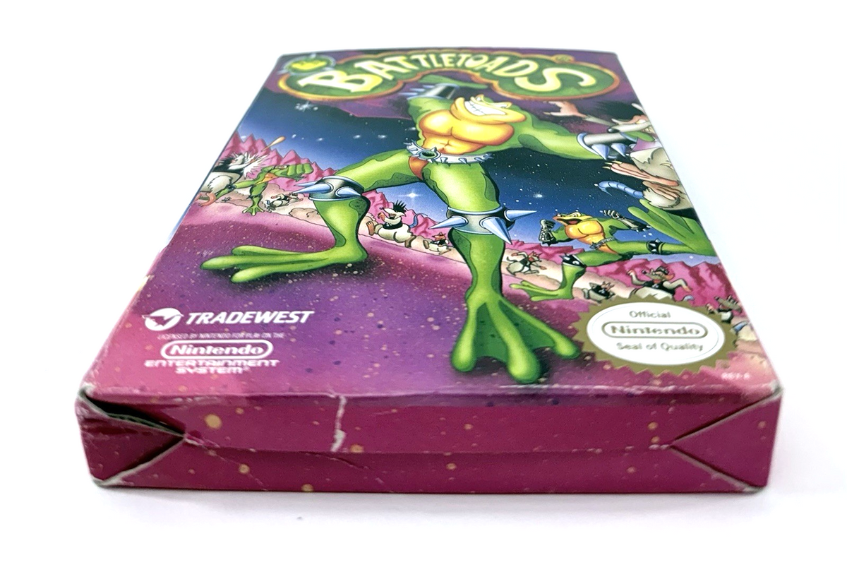 Battletoads (Nintendo NES, 1991) Game Box Manual Poster Foam Sleeve - Tested