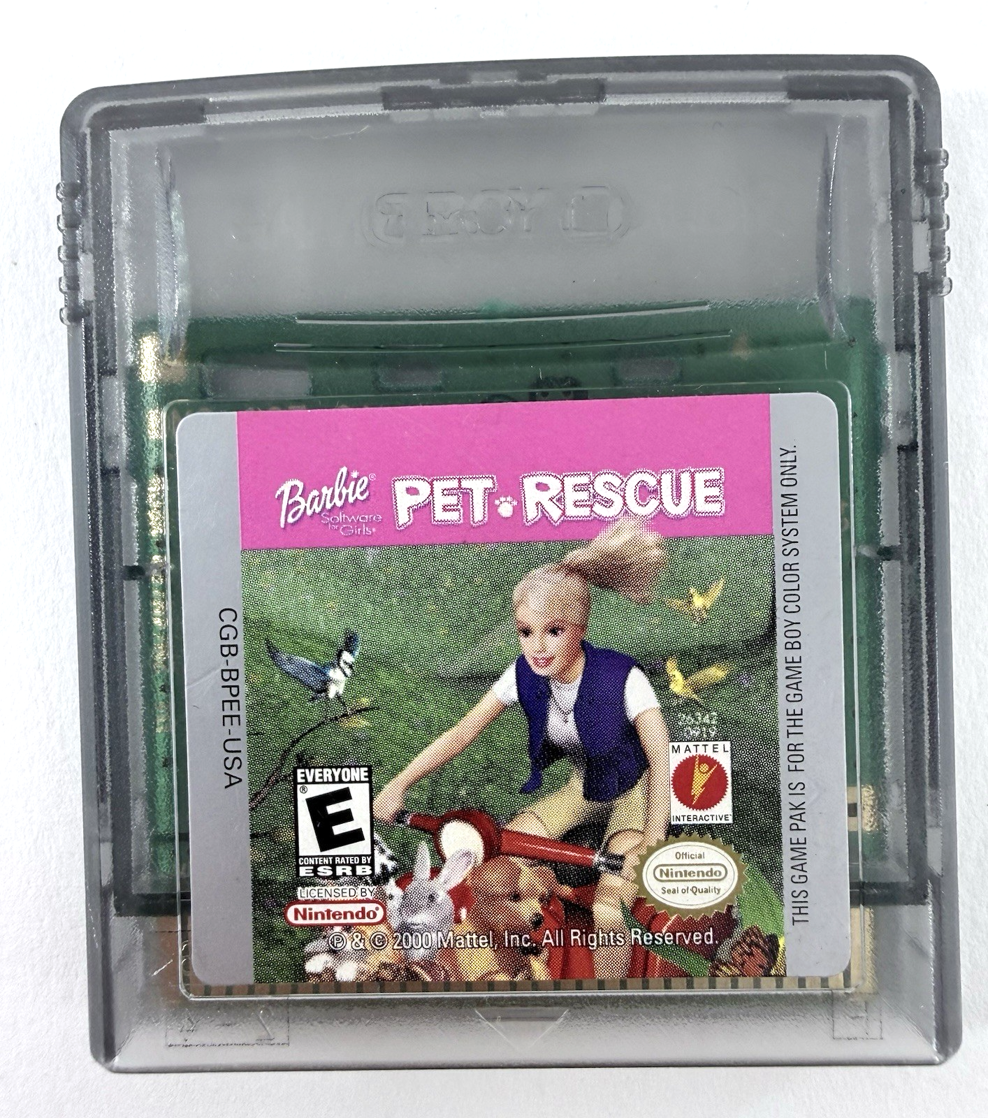 Barbie Pet Rescue (Nintendo Game Boy Color, 2001) Game Cartridge - Tested