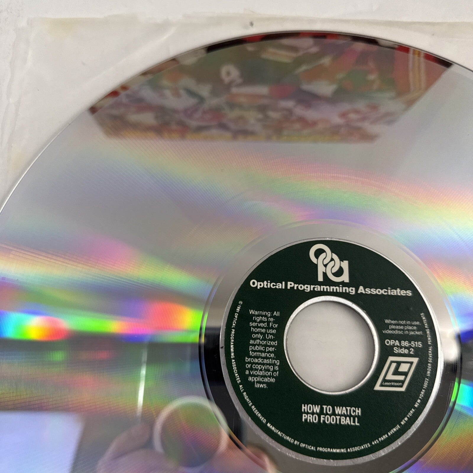How to Watch Pro Football (Laserdisc, 1980) Tested and Working