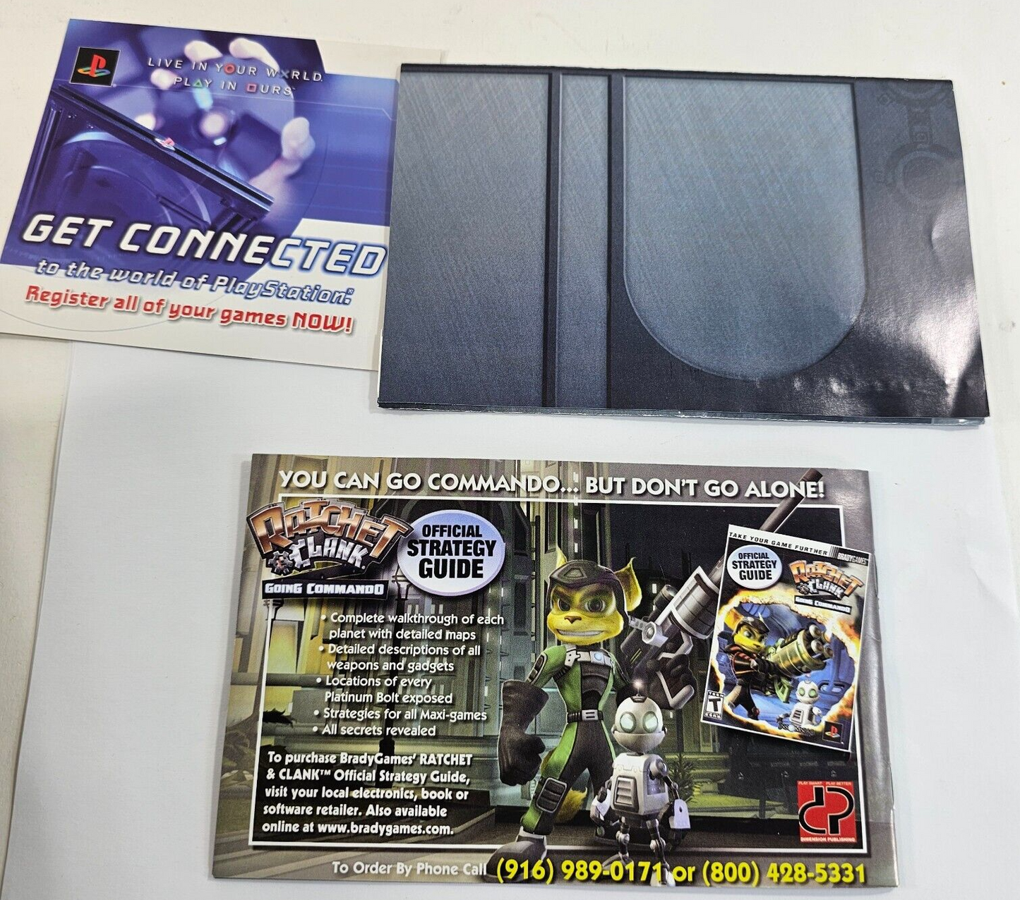 Ratchet & Clank: Going Commando (Sony PlayStation 2, 2004) Game Case Manual Reg.