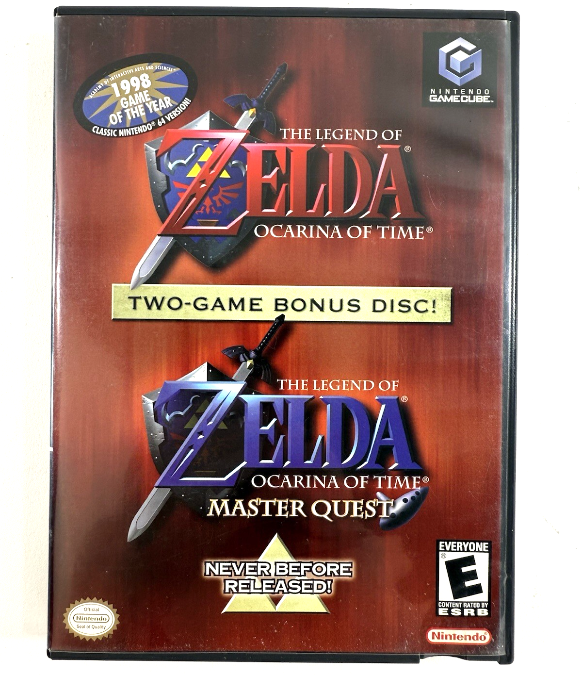 The Legend of Zelda: Ocarina of Time/Master Quest (Nintendo GameCube, 2003) CIB