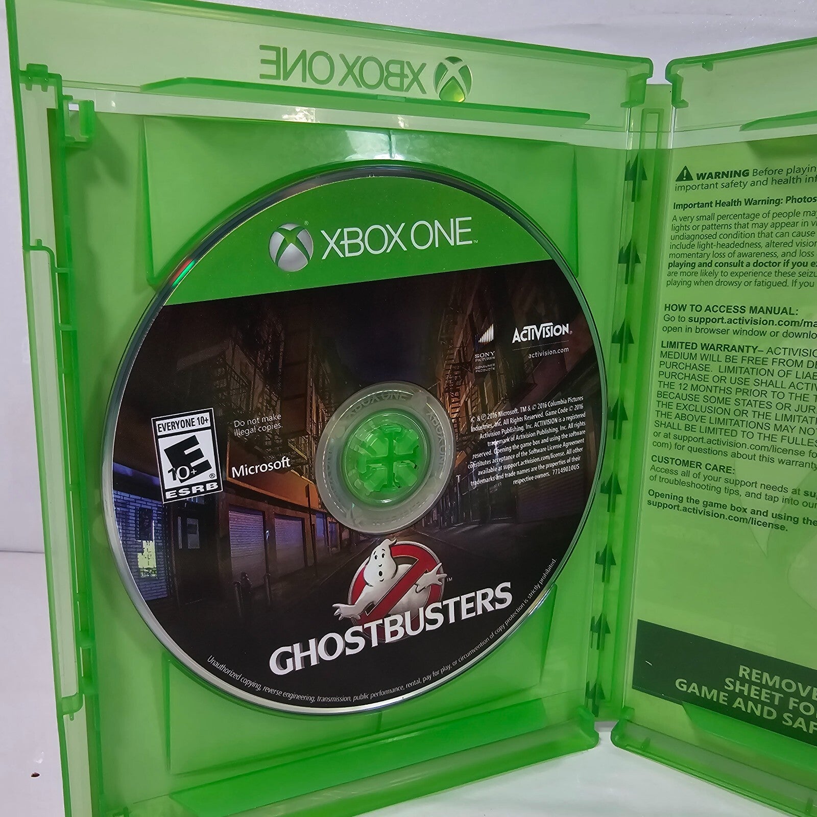 Ghostbusters (Microsoft Xbox One, 2016)  Game and Case