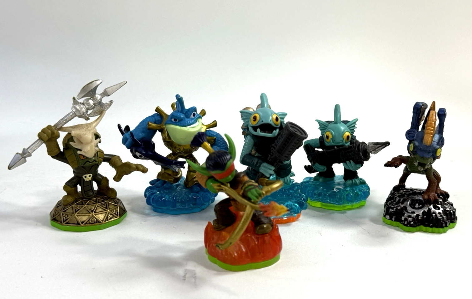 Skylanders Bundle - Gill Grunt, Drobot, Flameslinger, Voodood, Riptide