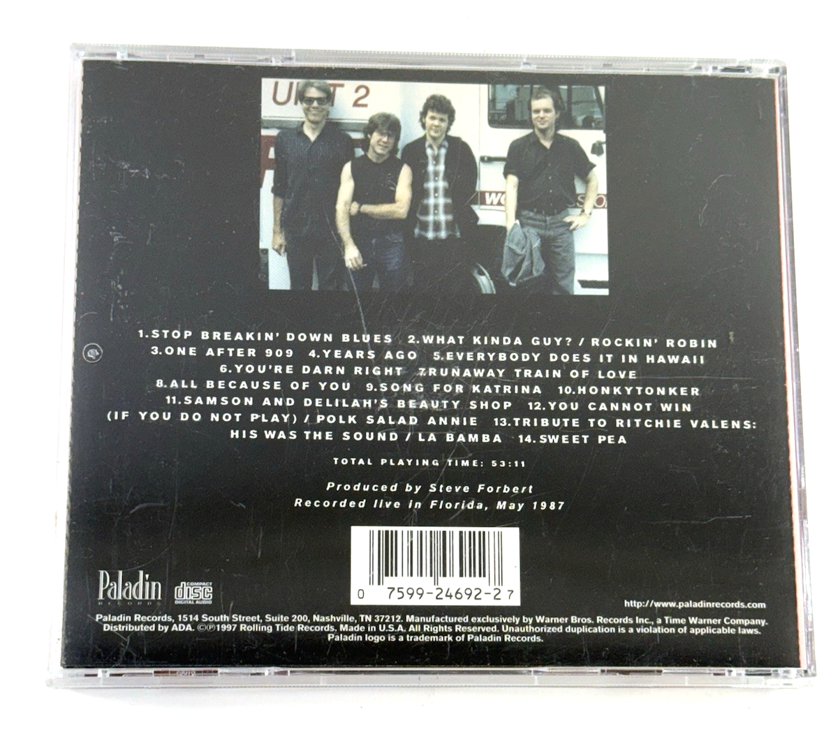 Here’s Your Pizza: Steve Forbert And The Rough Squirrels (CD Promo, 1997)