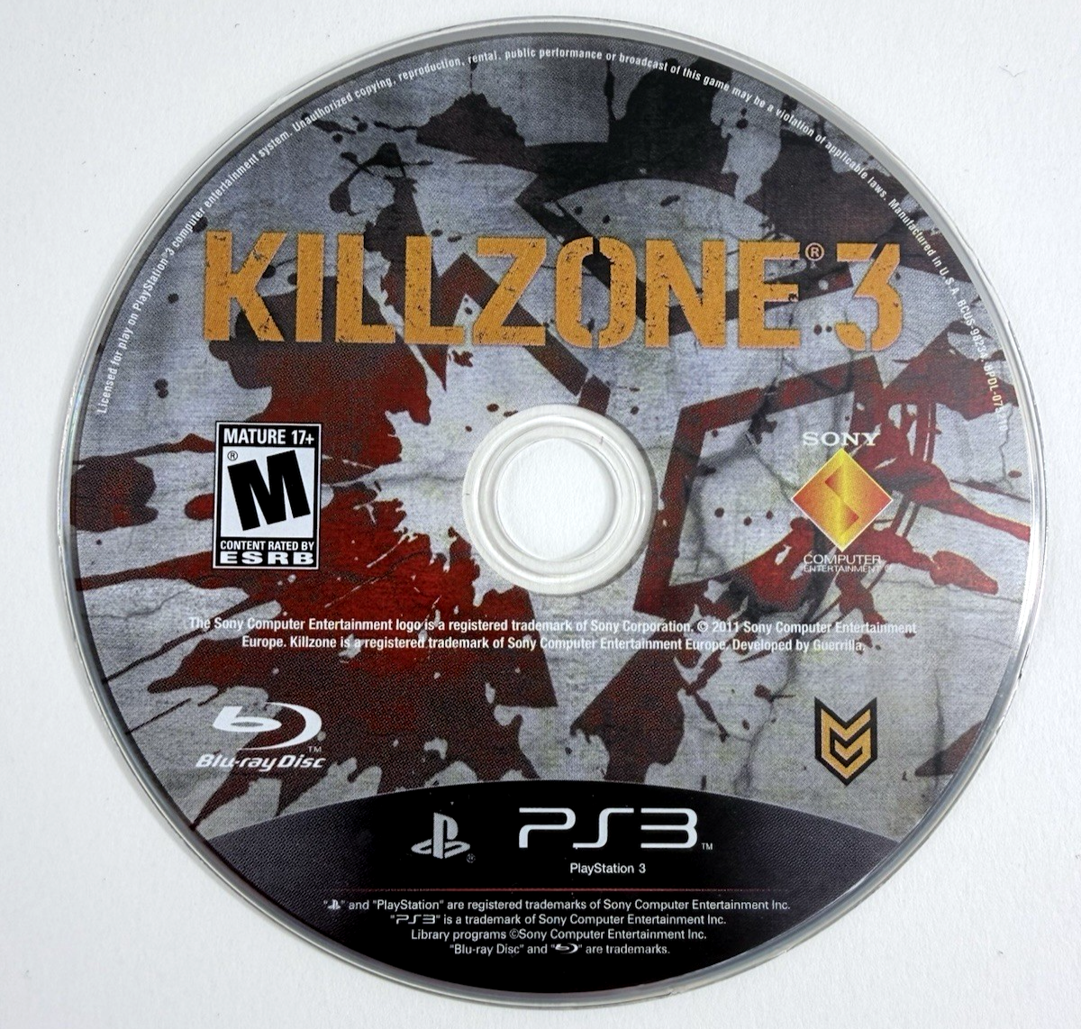 Killzone 3 (PlayStation 3, 2011) Game Case Manual Insert - Tested and Working