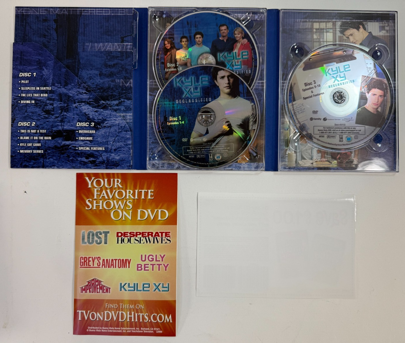 Kyle XY Declassified: Season 1 (DVD Box Set, 2007) Tested and Working