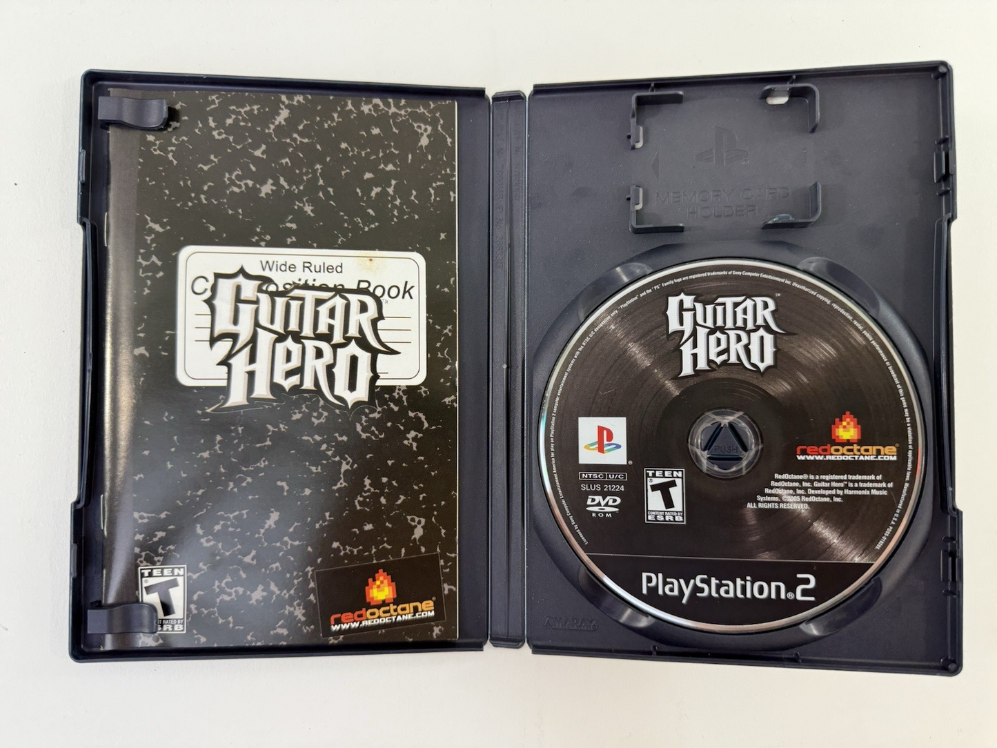 Guitar Hero (Sony PlayStation 2, 2006) Game Case Manual - Tested and Working
