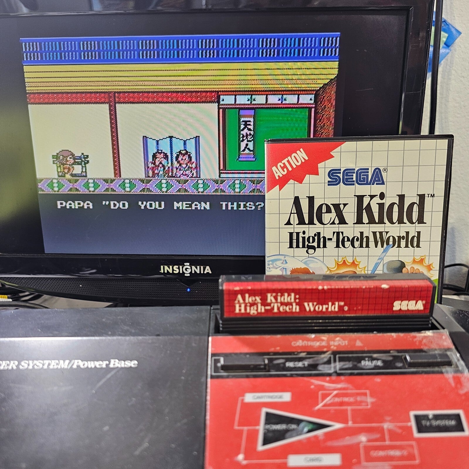 Alex Kidd: High-Tech World (Sega Master System, 1989) Game and Case - Tested