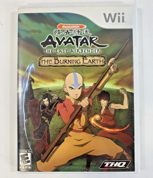 Avatar: The Last Airbender - The Burning Earth (Nintendo Wii, 2007) Complete