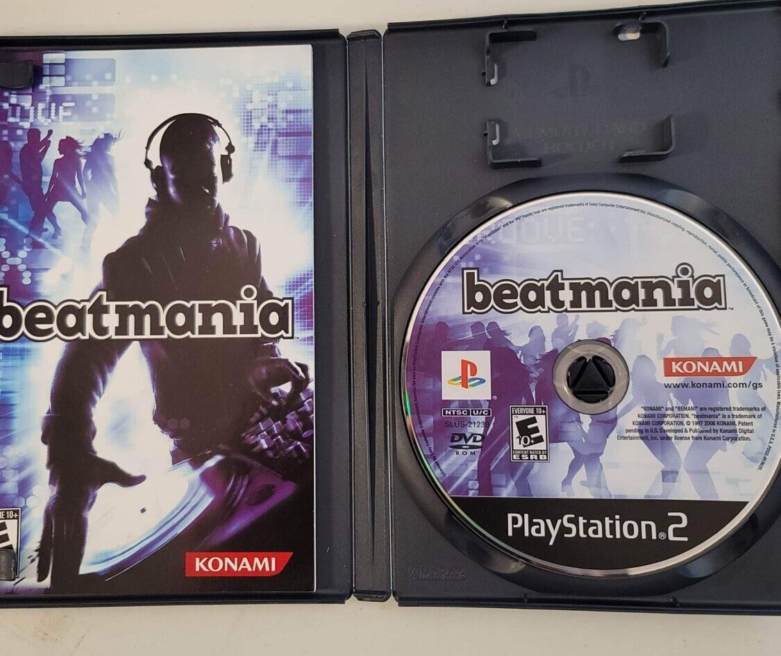 beatmania (Sony PlayStation 2, 2006) Game Case Manual - Tested