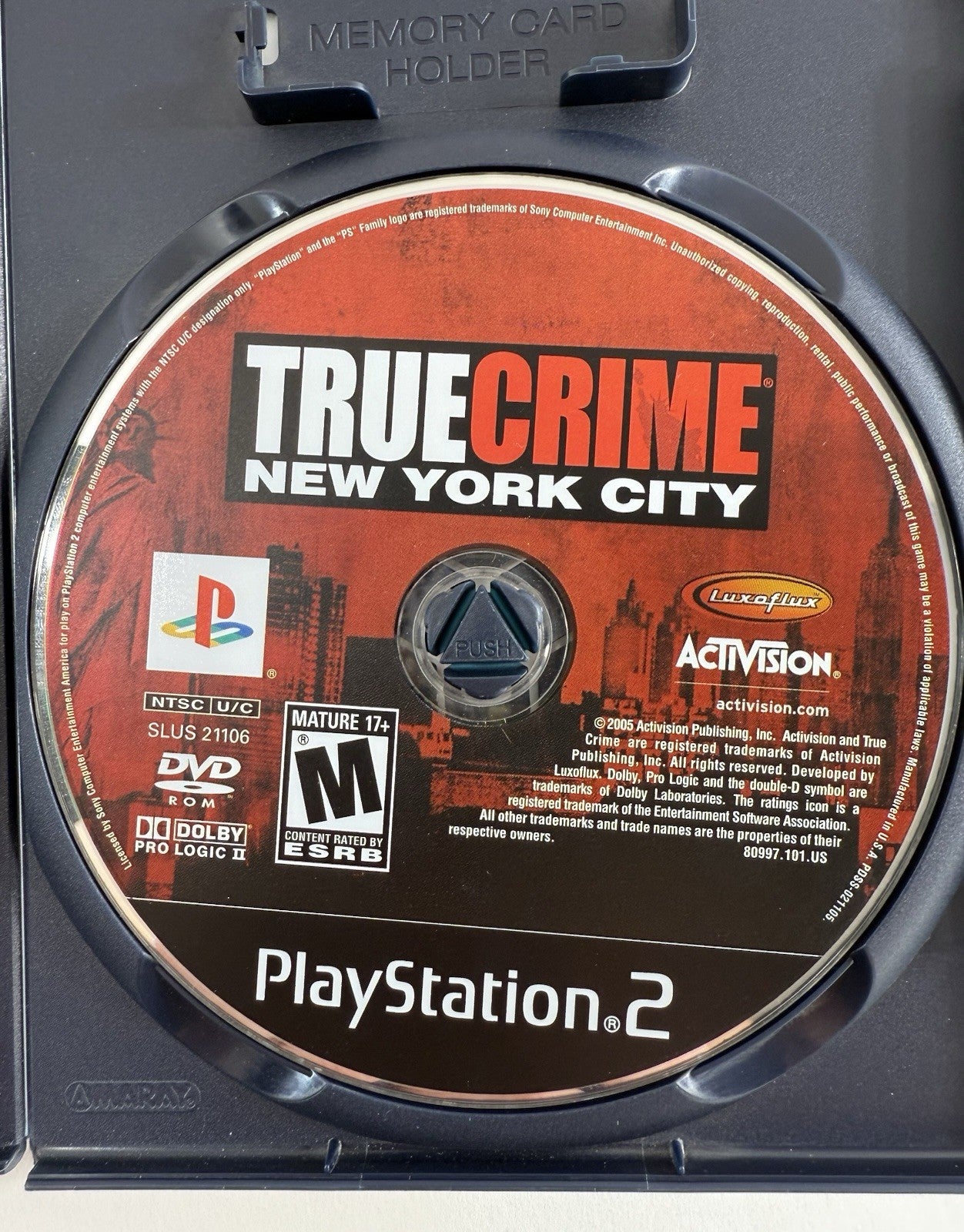 True Crime: New York City (Sony PlayStation 2, 2005) Game Case Manual - Tested