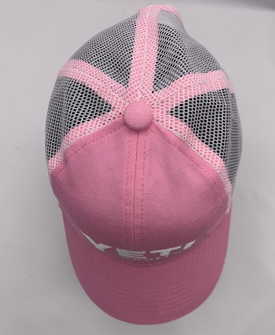 Yeti Coolers 2015 Pink Mesh Embroidered Logo Snapback Hat