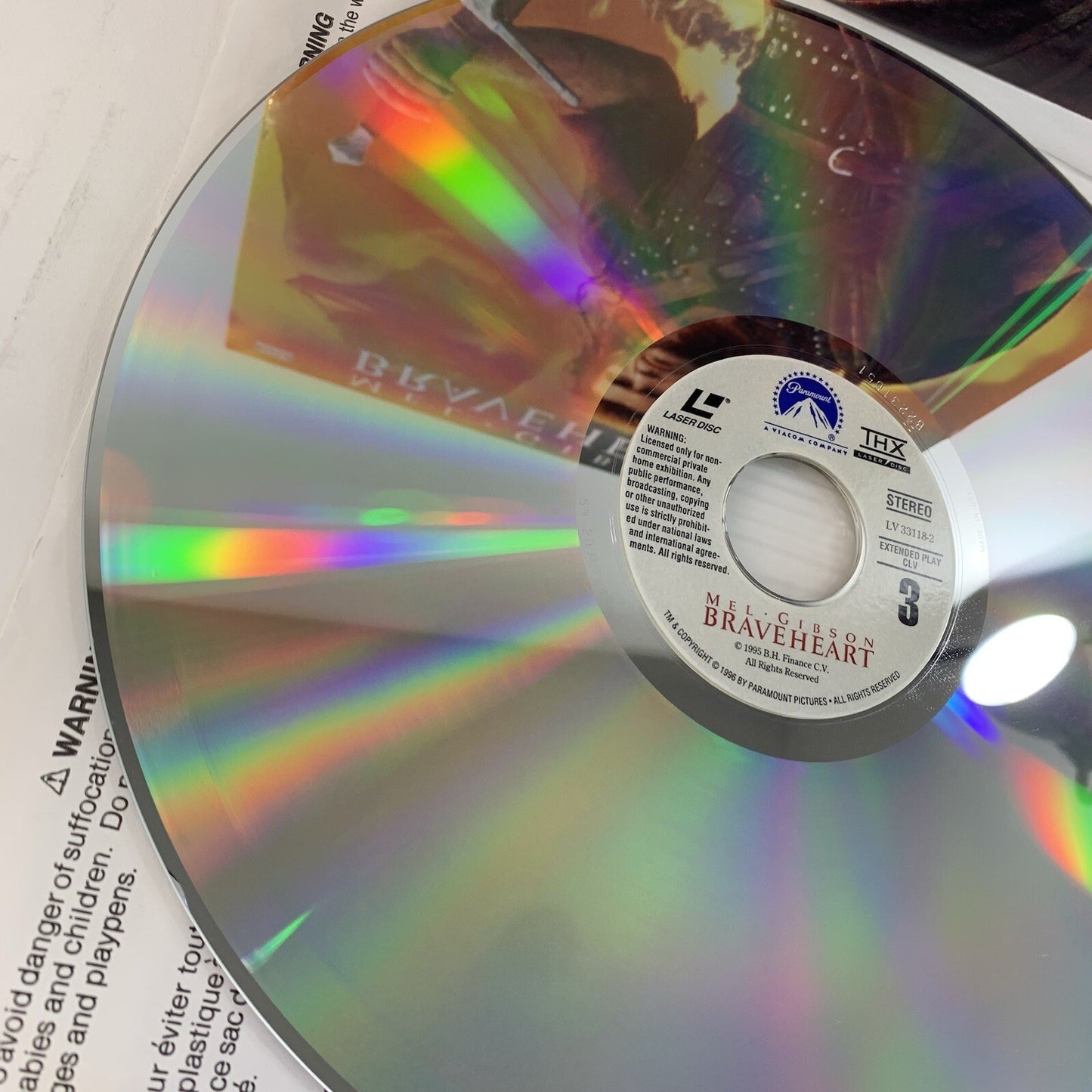 Braveheart (Widescreen Laserdisc CLV, 1995) Tested and Working