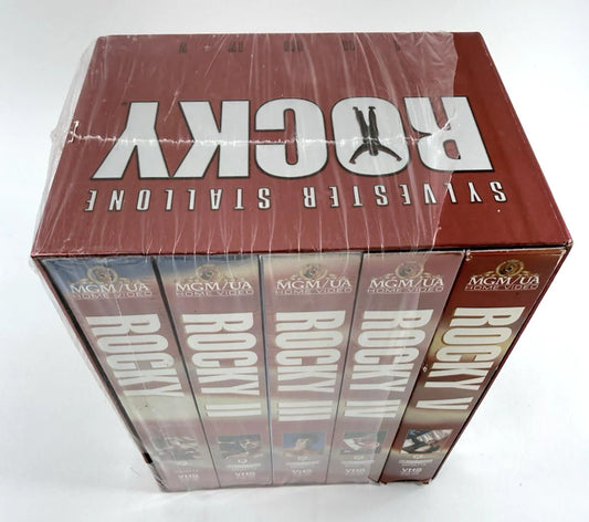 Rocky 25th Anniversary Collector's Edition VHS Box Set - Partially Sealed - Read