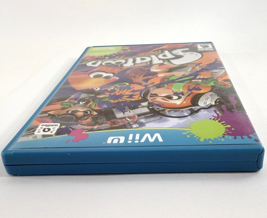 Splatoon (Nintendo Wii U, 2015) Game Case Manual - Tested and Working