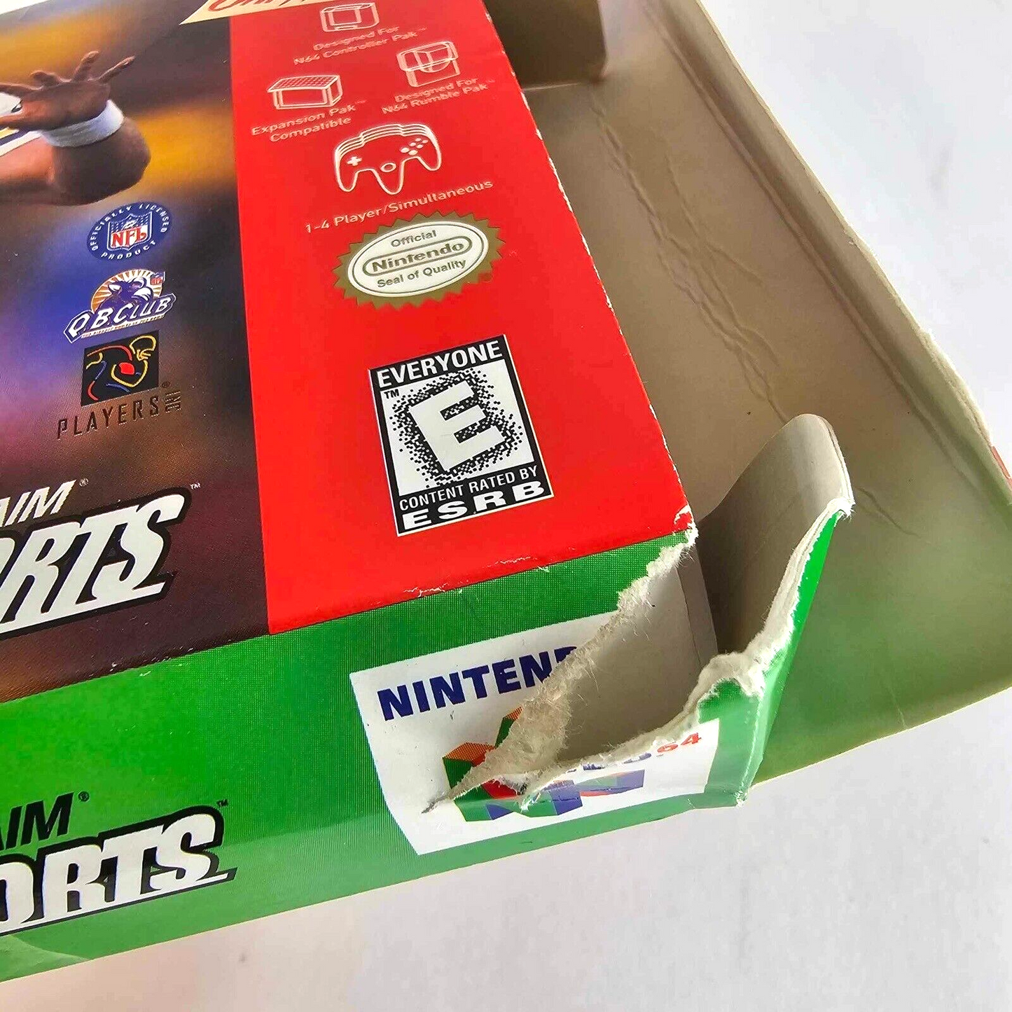 NFL Quarterback Club 99 (Nintendo 64, 2000) Game Box Poster Insert - Tested