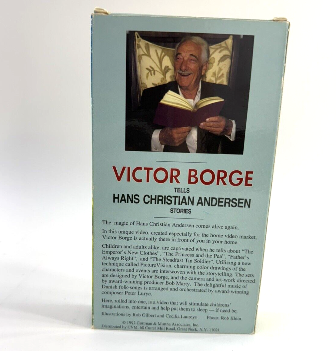 Victor Borge Tells Hans Christian Andersen Stories (VHS, 1992) Tested & Working