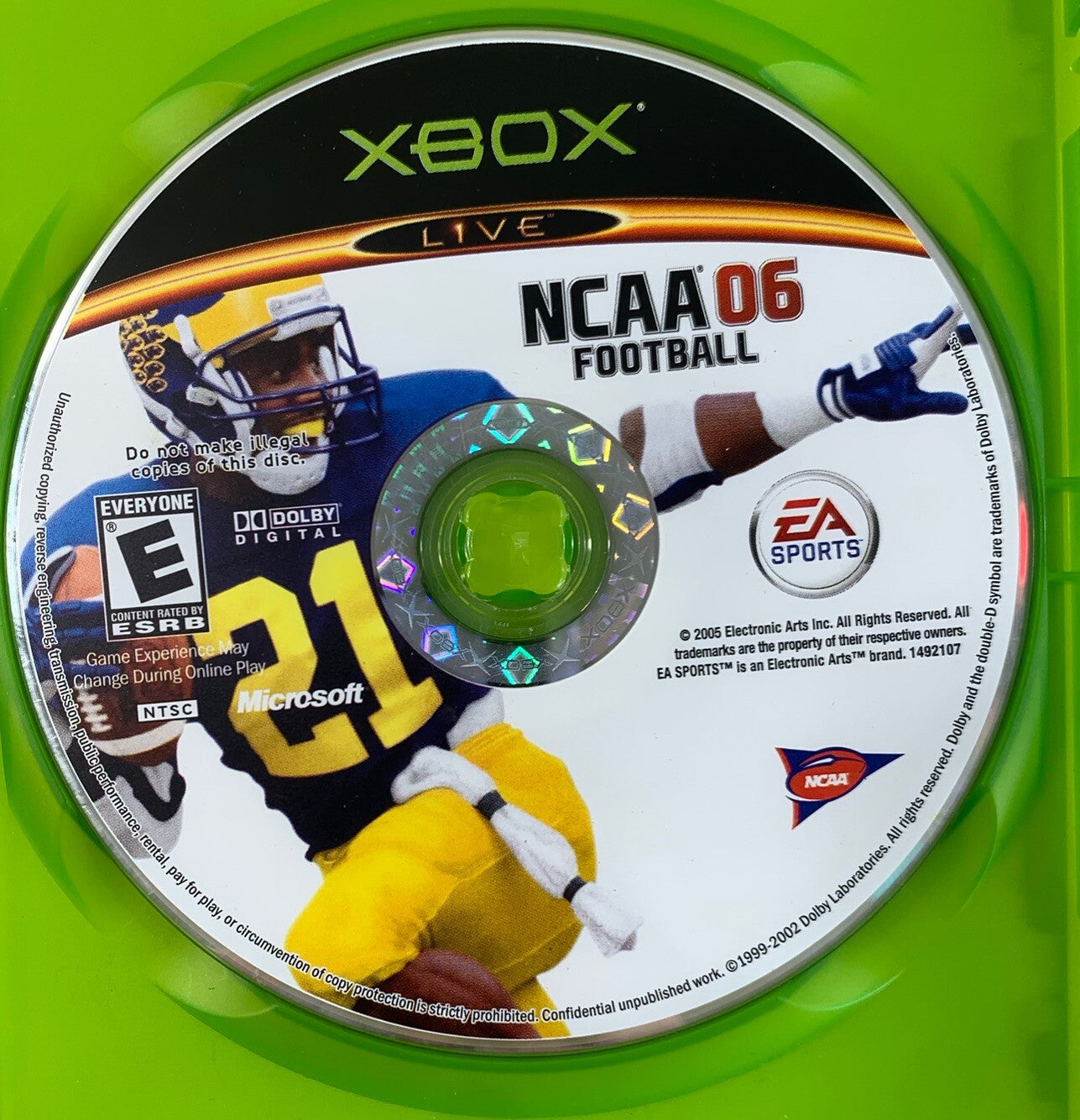 NCAA Football 06 (Microsoft Xbox, 2005) Game Case Manual - Tested