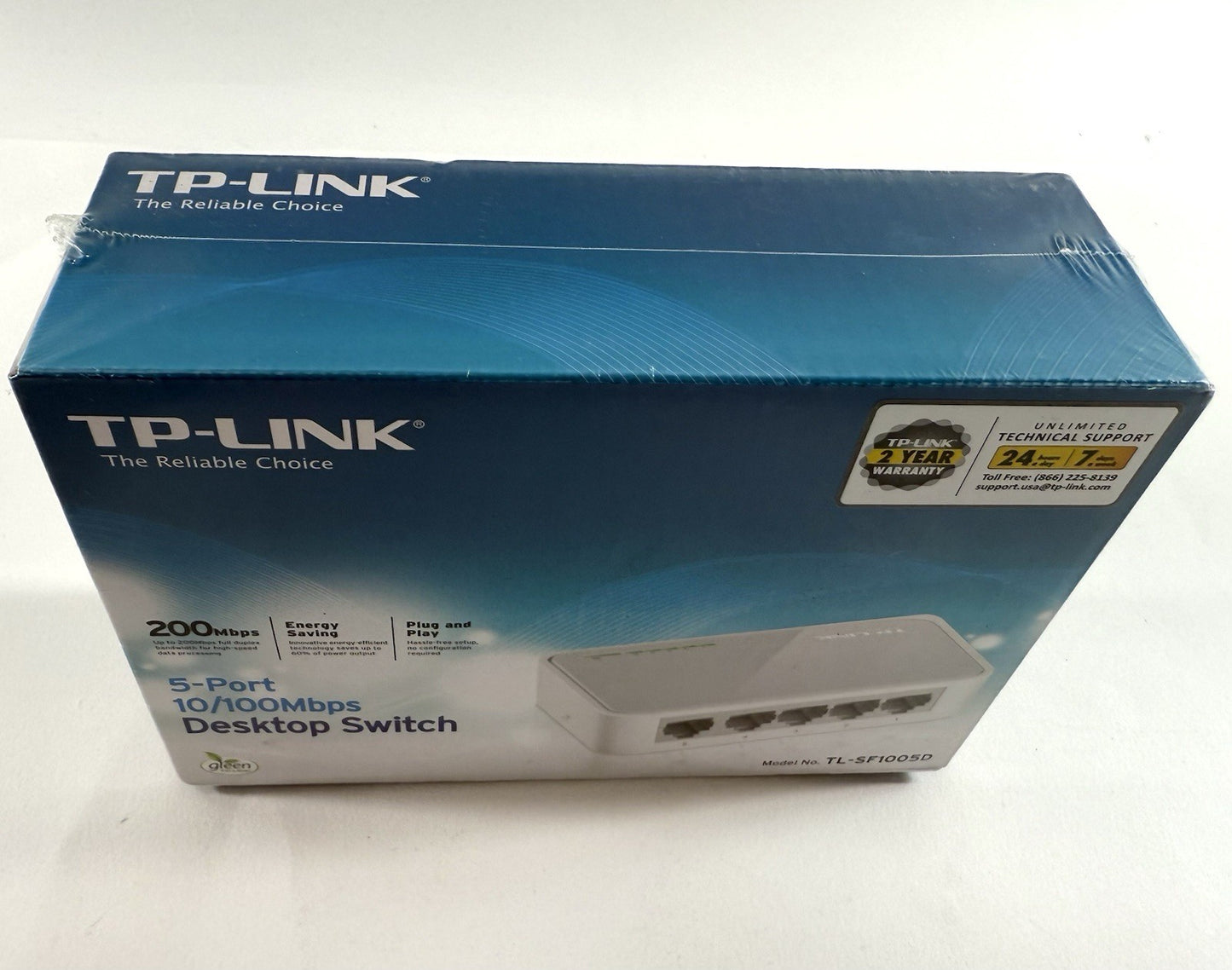TP-LINK (TL-SF1005D) 5 Port Desktop Ethernet Switch - New, Factory Sealed