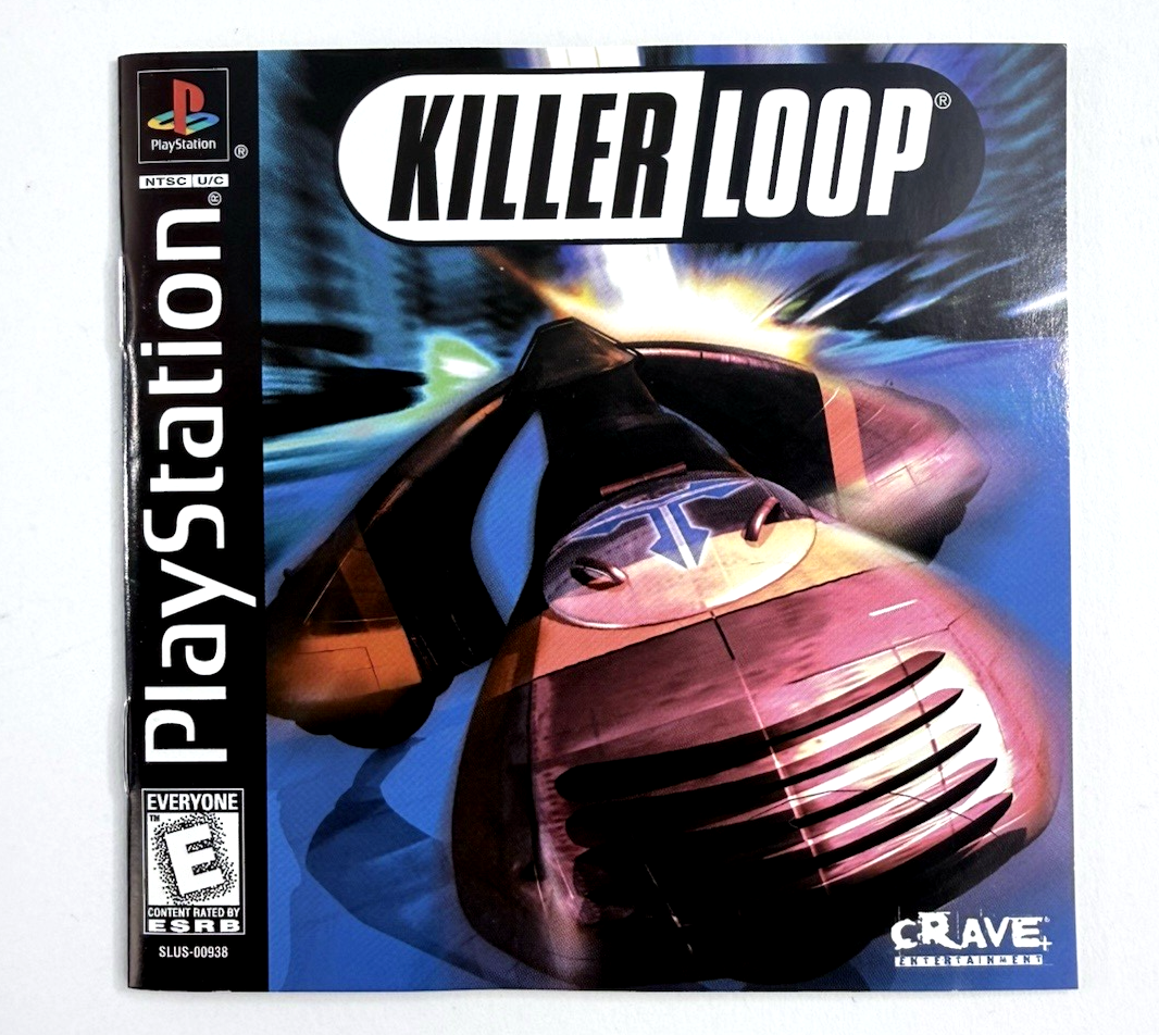 Killer Loop (Sony PlayStation 1, 1999) Game Case Manual Registration - Tested