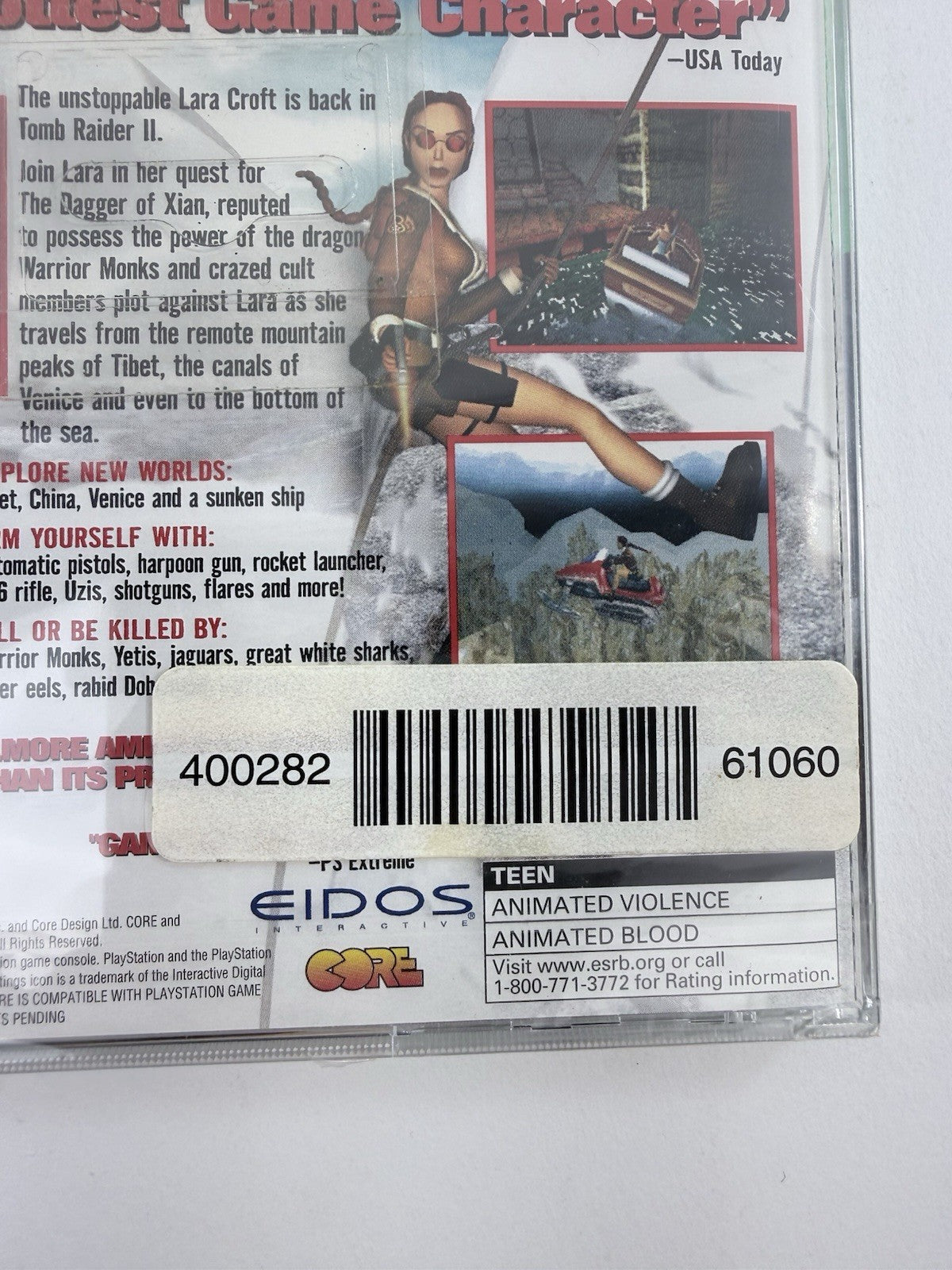 Tomb Raider 2 (Sony PlayStation, 1997) Factory Sealed - Some Wear - Read