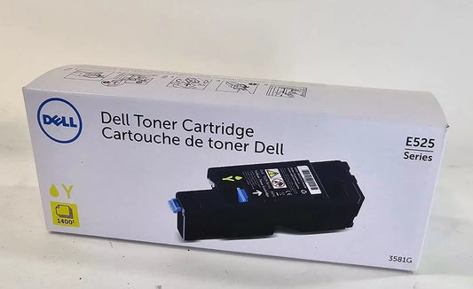 Dell E525 Series 3581G Yellow Genuine Toner Cartridge - New