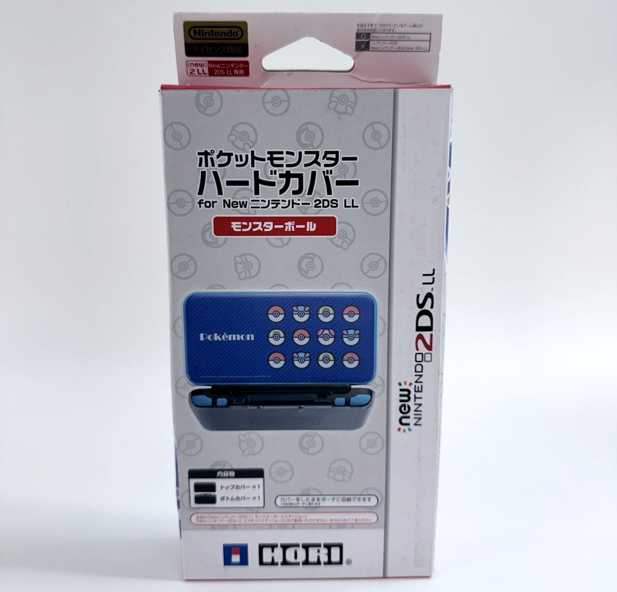 HORI 2017 Pokémon Monster Ball Hard Cover Case New Nintendo 2DS XL LL - Open Box