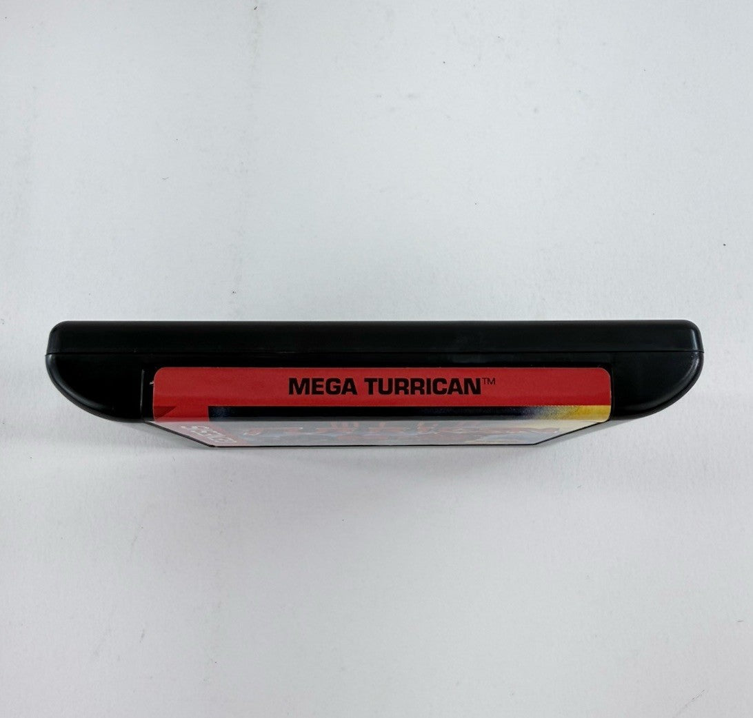 Mega Turrican (Sega Genesis, 1994) Game Case Manual Registration - Tested