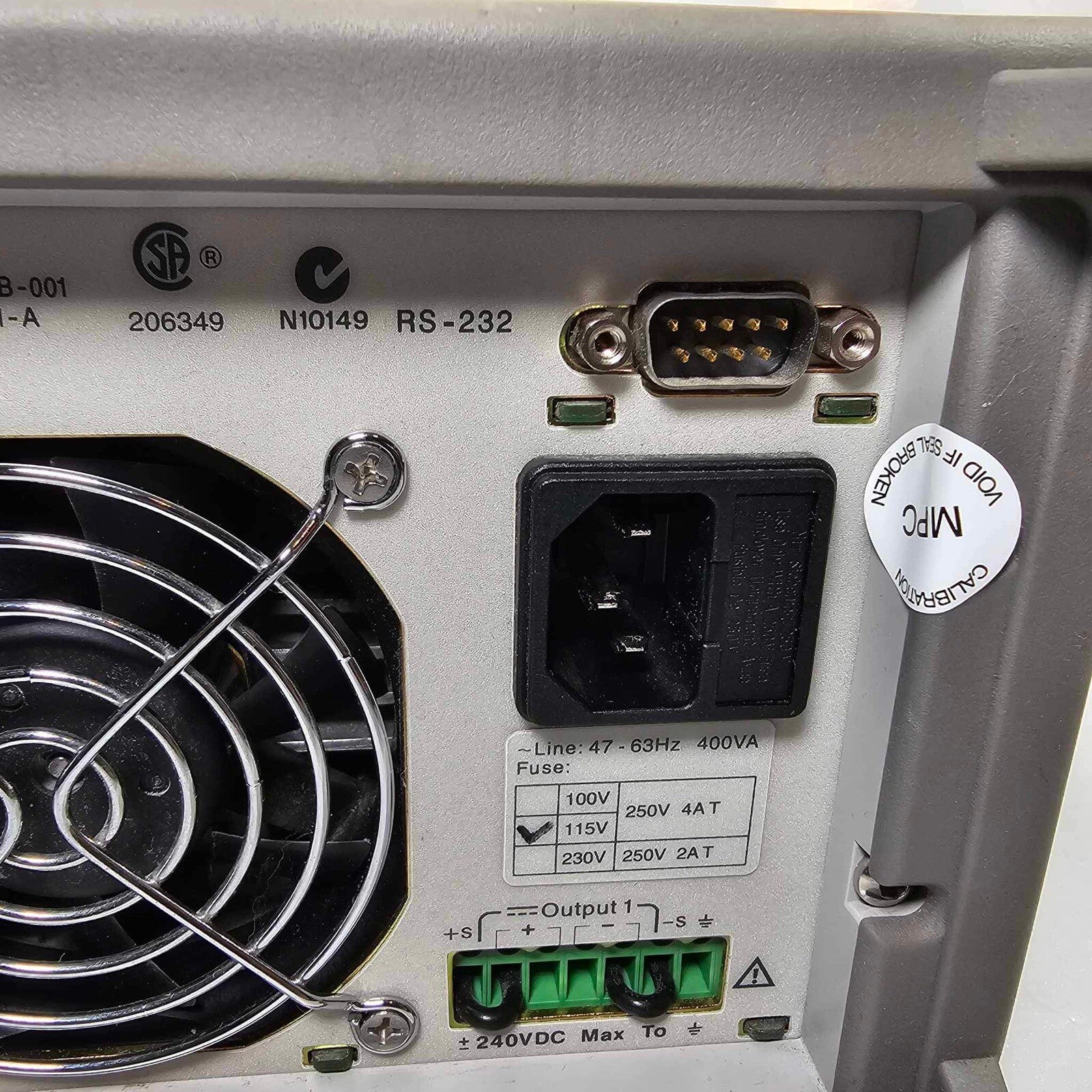 Agilent E3648A Dual Output DC Power Supply 0-8V,5A/0-20V,2.5A - Tested - 4368