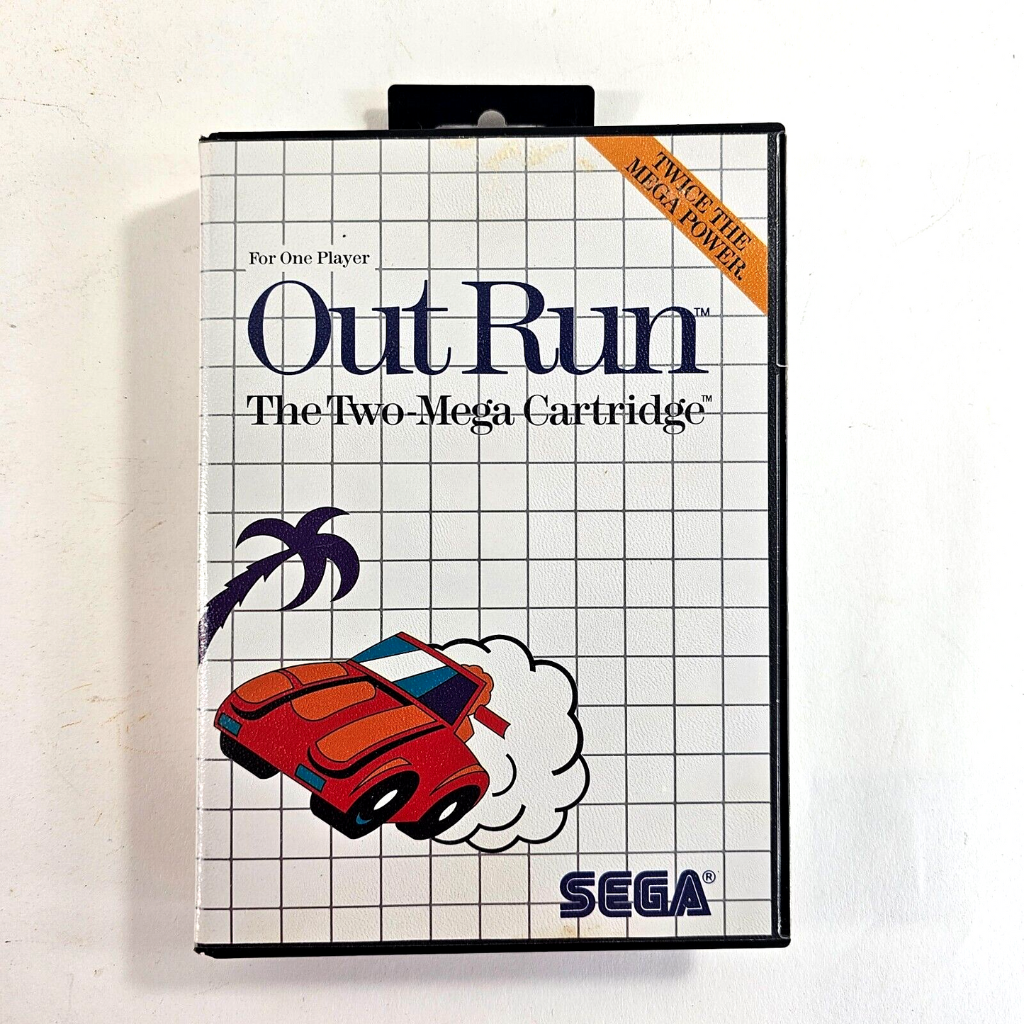 Out Run (Sega Master System, 1987) Game Case Manual - Tested and Working