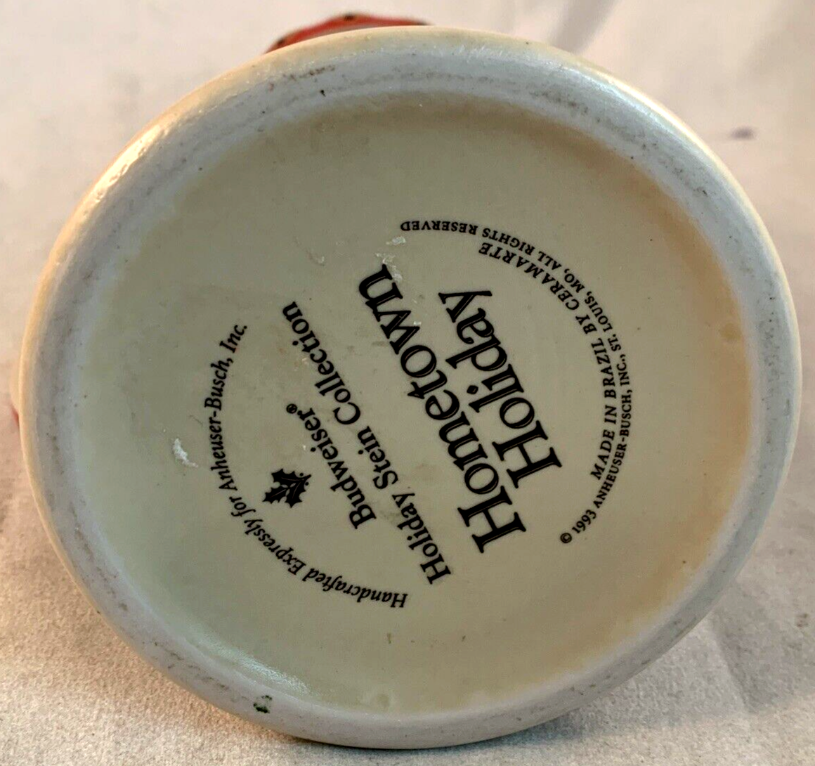 Budweiser 1993 Holiday Stein Collection Hometown Holiday - Anheuser-Busch Inc.