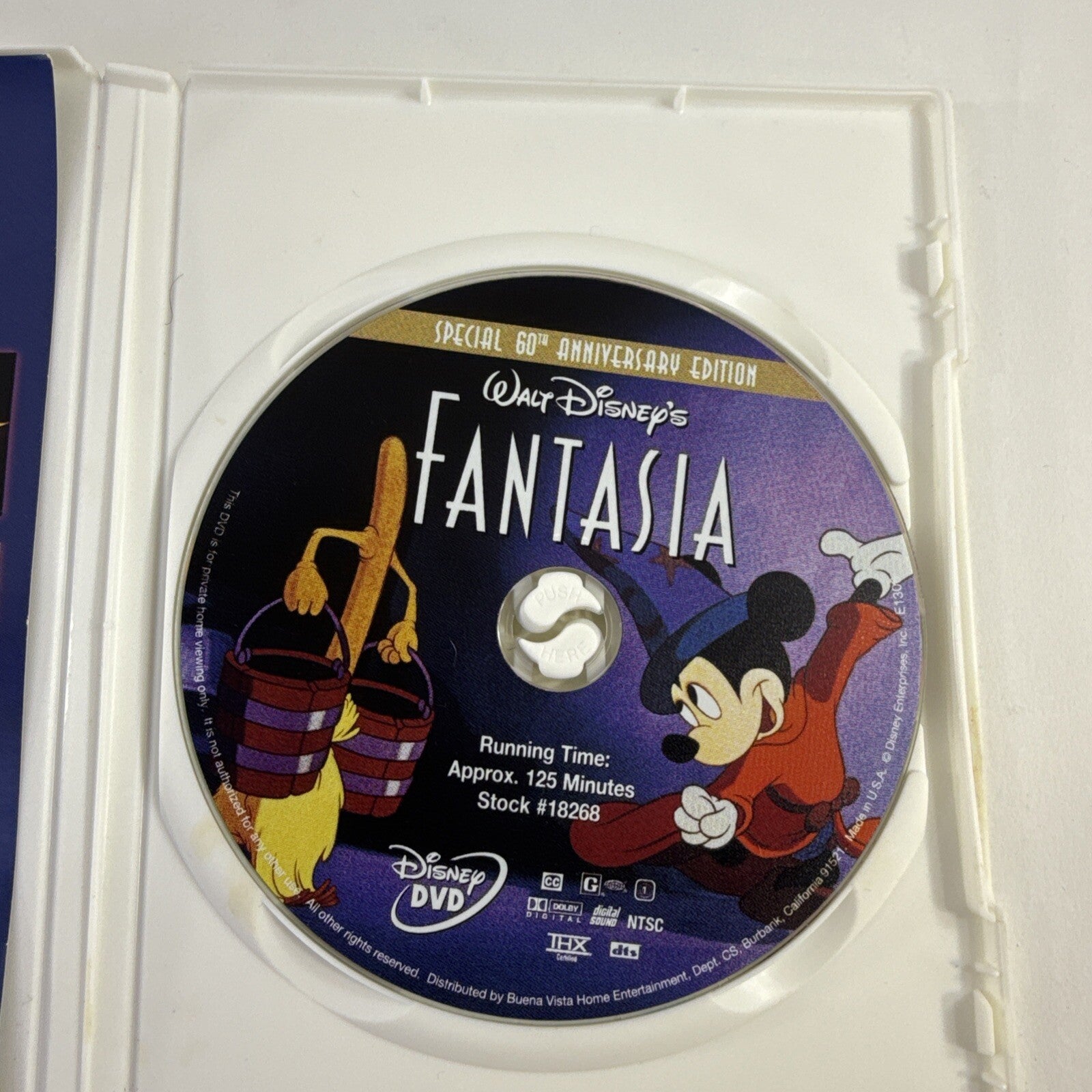Fantasia Anthology (DVD, 2000, 3-Disc Set) Tested And Working