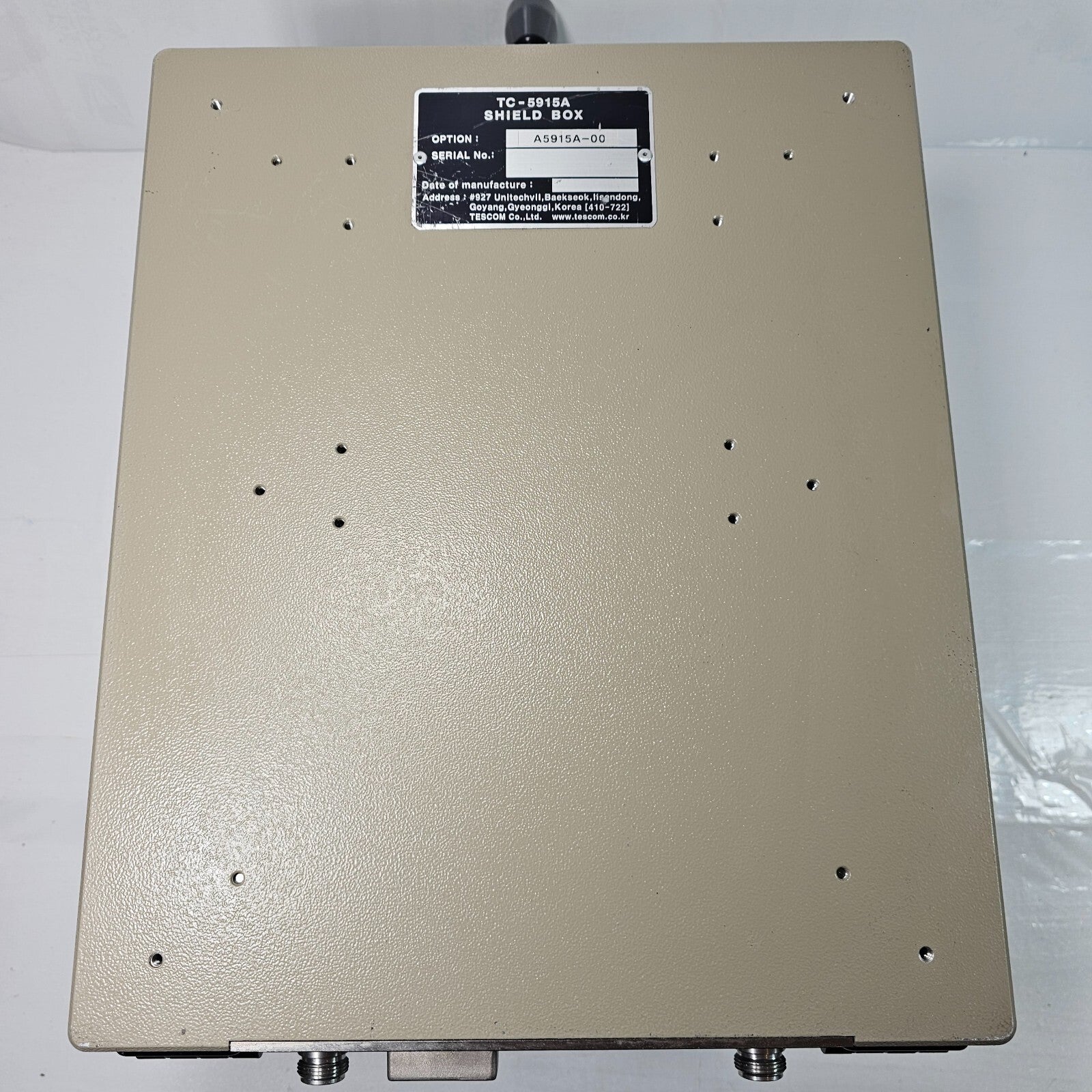 TESCOM TC-5915A RF Shield Box Radio Frequency Test Equipment Laboratory Telecom