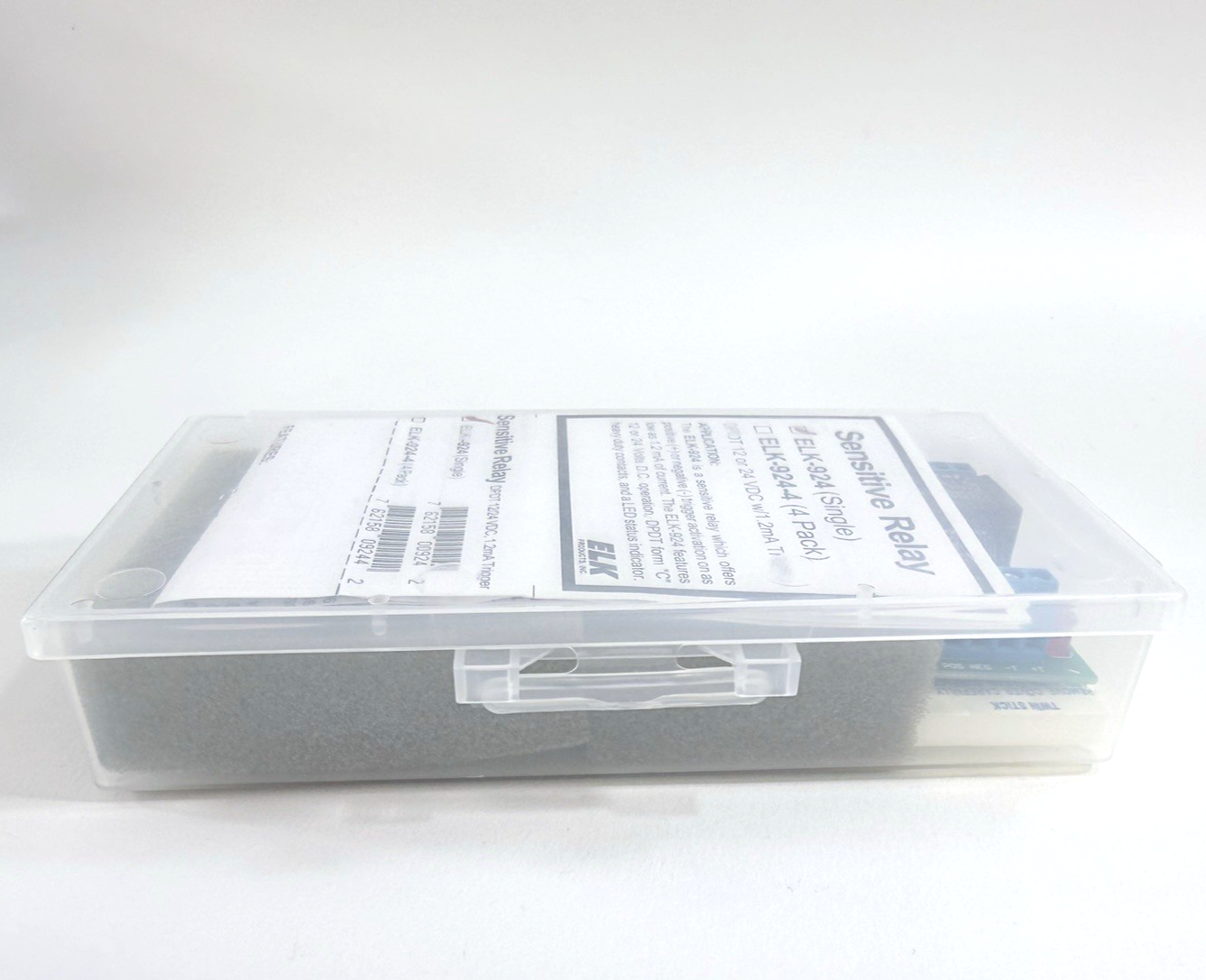 ELK-924 Sensitive Relay Module DPDT 12/24 VDC w/ 1.2 mA Trigger  - Open Box