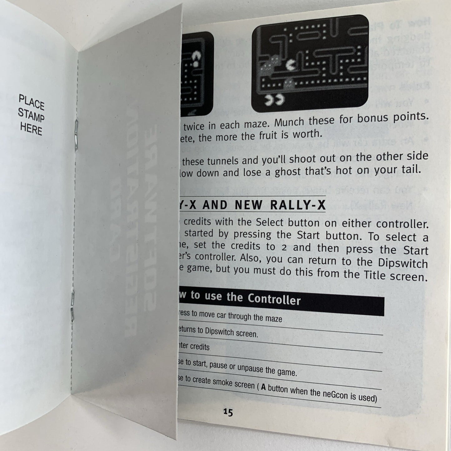 Namco Museum Vol. 1 (Sony PlayStation 1, 1995) Game Case Manual Registration CIB