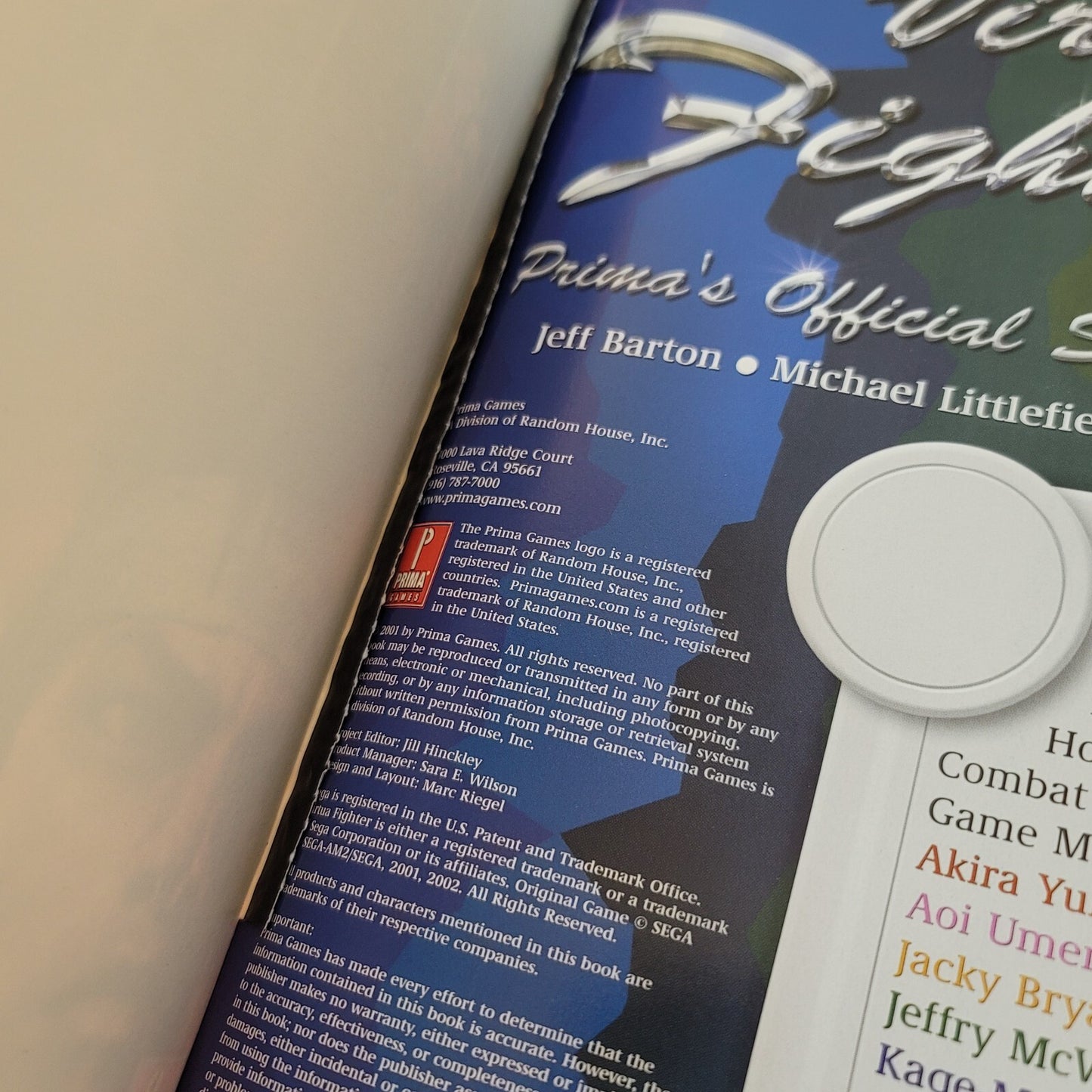 Prima's Official Strategy Guides: Virtua Fighter 4 (Paperback, 2002) No Poster