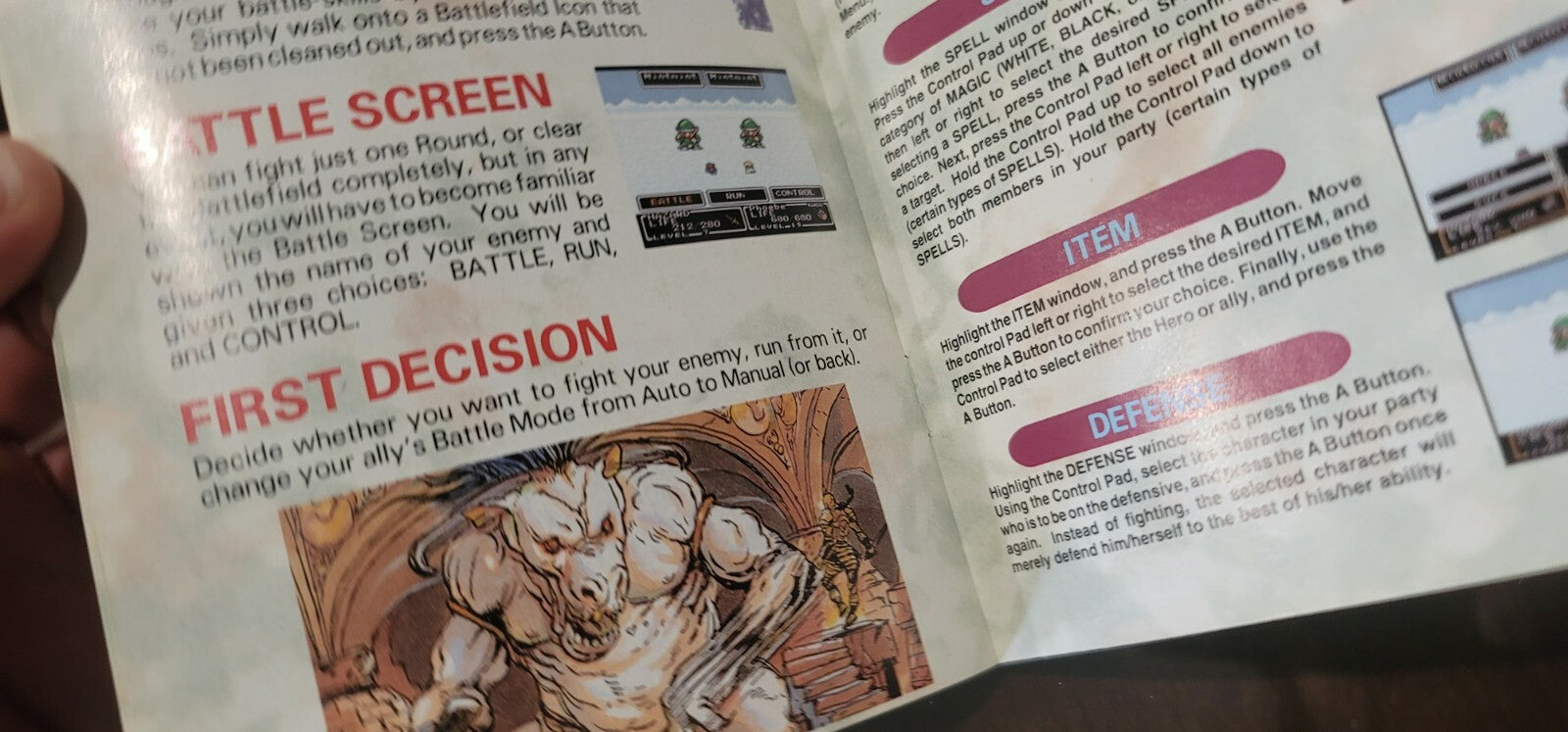 Super Nintendo SNES FINAL FANTASY MYSTIC QUEST Instruction Booklet - Manual Only