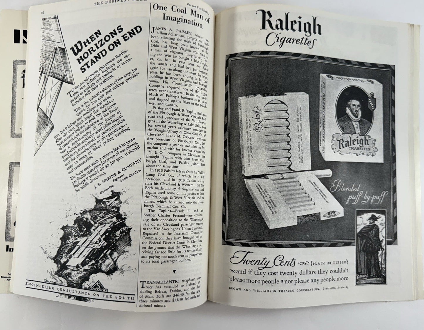The Business Week - September 7, 1929 - McGraw-Hill - First Issue 1960s Reprint