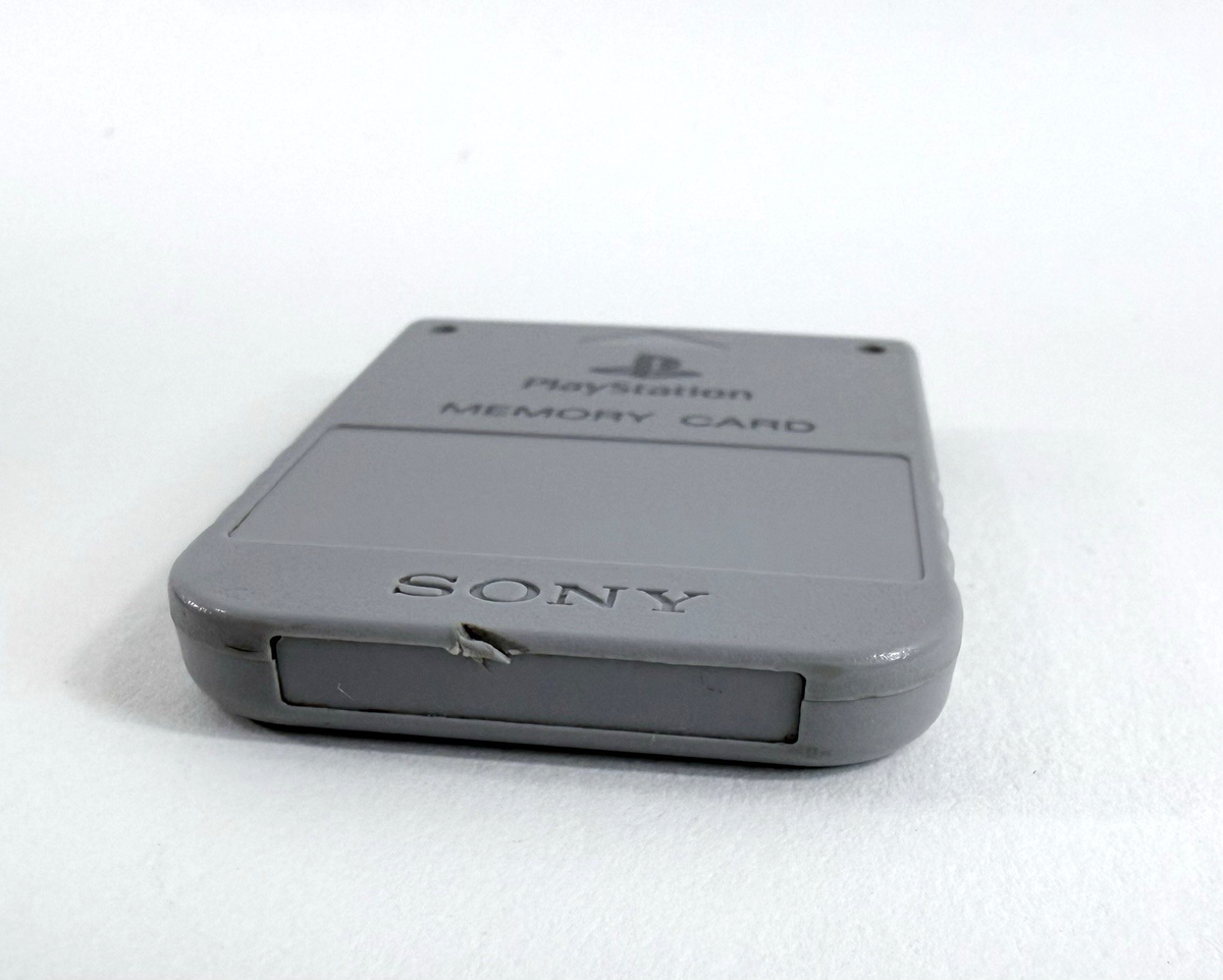 Sony PlayStation 1 SCPH-1020 Grey Memory Card - Tested and Working