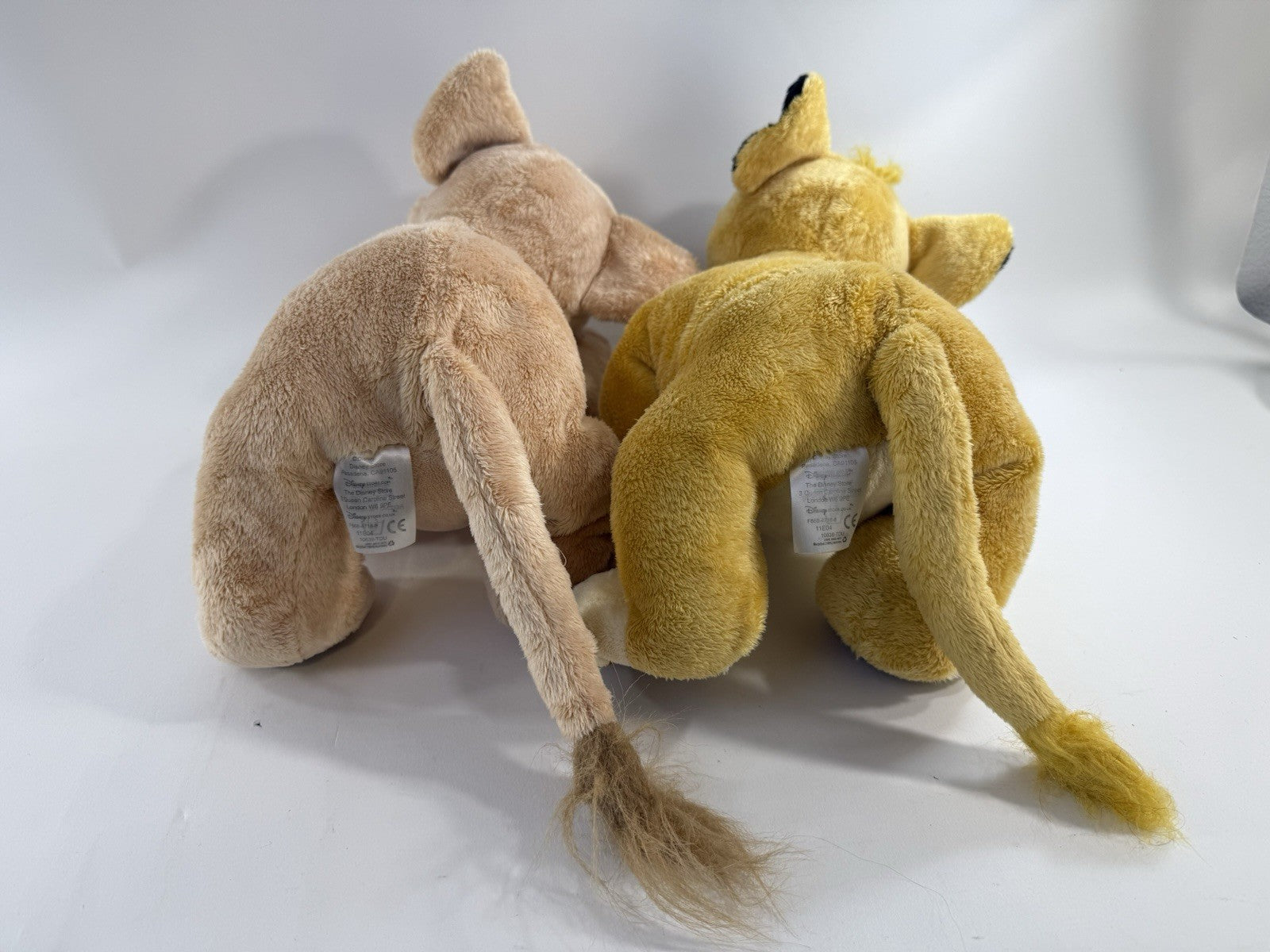 Disney Store 2011 The Lion King 14" Simba and Nala Plush Set