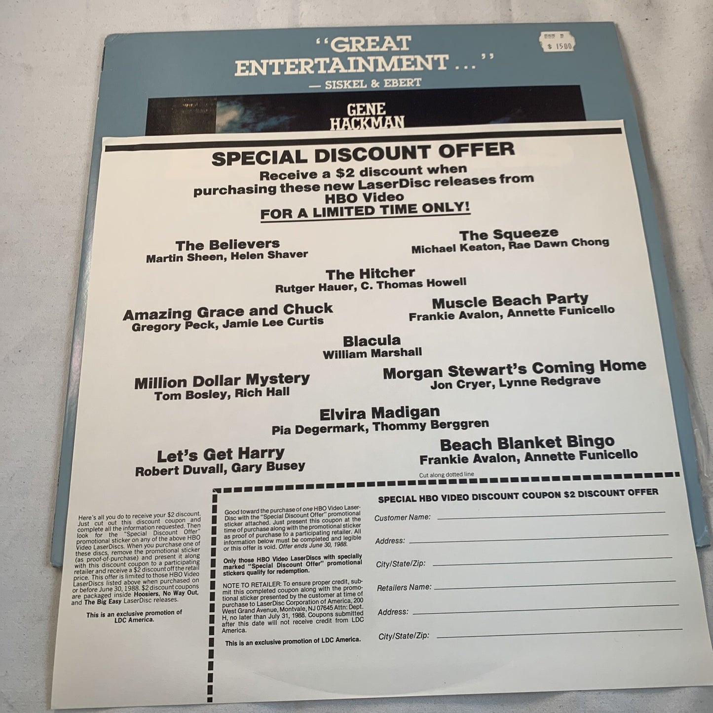 Hoosiers (Laserdisc)