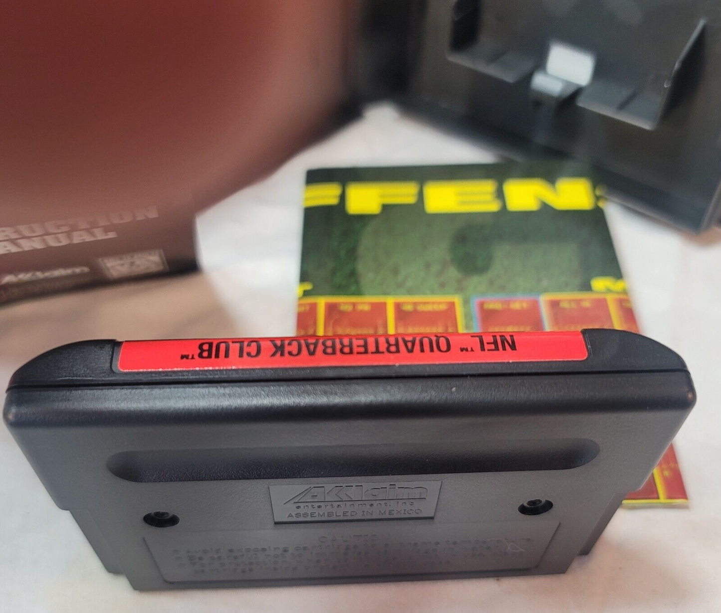 NFL Quarterback Club (Sega Genesis, 1994) Game Case Manual Insert - Tested