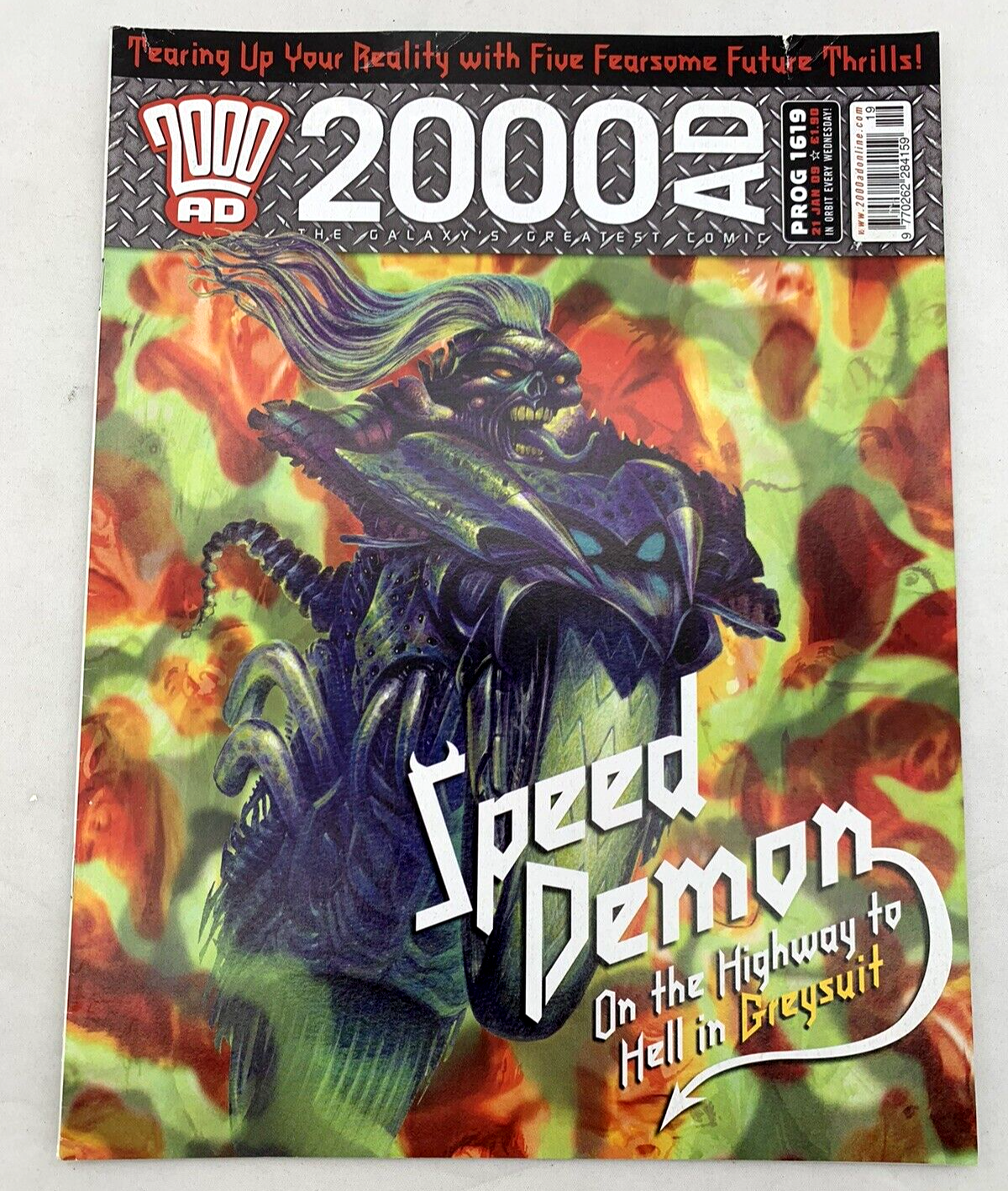 2000AD Program Issues 1614-1619 (6 Issues) UK Comics Rebellion Nov 2008-Jan 2009