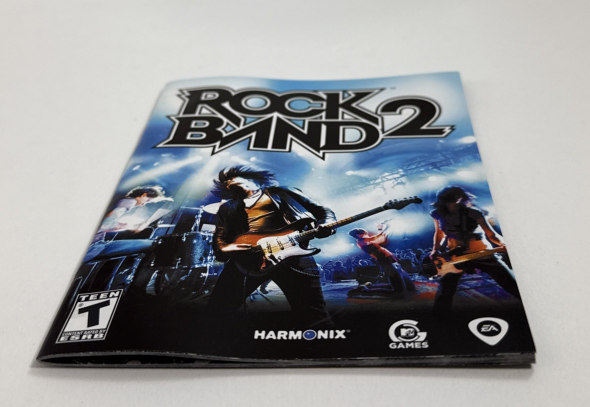 Rock Band 2 (Sony PlayStation 3, 2008) Game Case Manual - Tested and Working